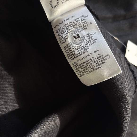 NWT Reformation Balia Black Linen Maxi Dress Size 12 - Picture 14 of 14